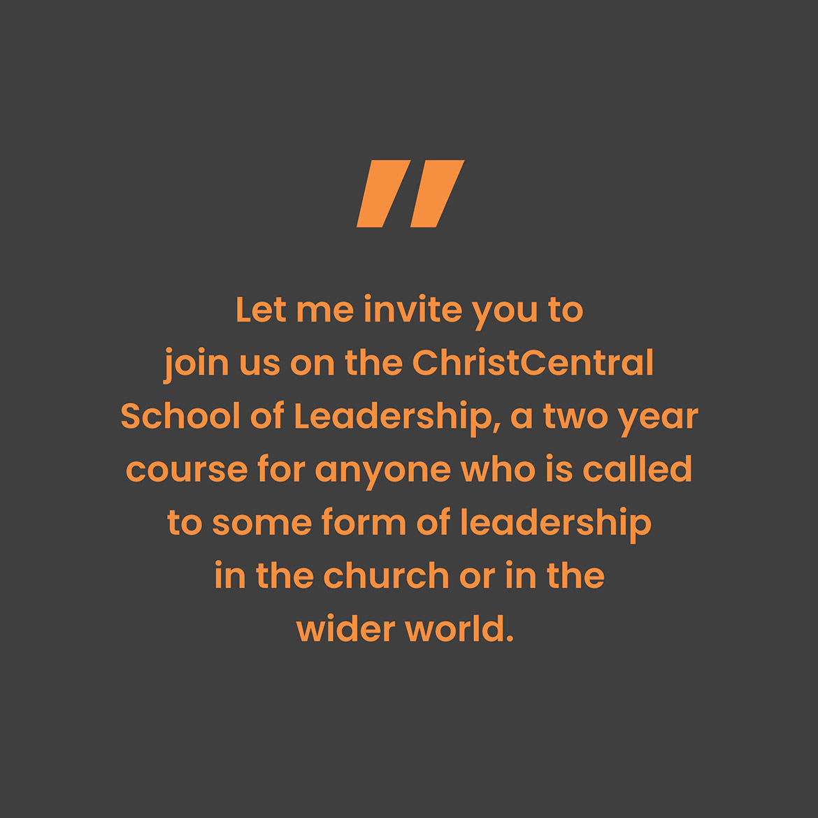 School of Leadership Quote
